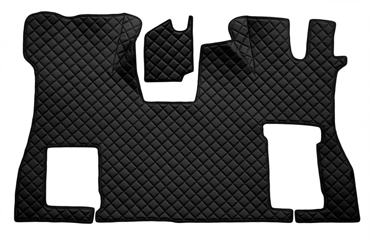 Floor Mats for Scania S 2016+ Black Eco Leather Flat Floor Right Hand Drive
