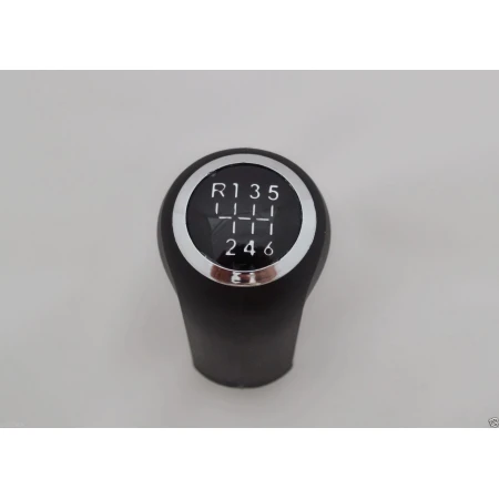 Gear Shift Knob for Vauxhall Zafira B, Astra MK5, Corsa D | 6-Speed | Chrome Frame Cap | OEM Ref 57 38 040 | Black Replacement