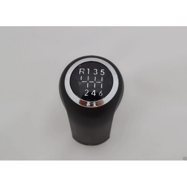 Gear Shift Knob for Vauxhall Zafira B, Astra MK5, Corsa D | 6-Speed | Chrome Frame Cap | OEM Ref 57 38 040 | Black Replacement