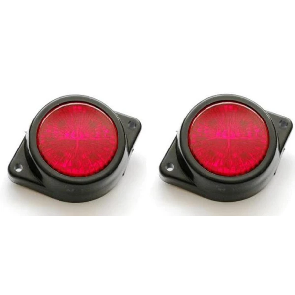 2 pcs High Quality 24V Red 4 SMD LED Side Marker Lights for DAF, MAN, Scania, Volvo, Iveco – Waterproof, Shockproof. FREE Delivery for UK!