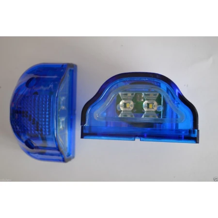 2 pcs x 24V LED Number Plate Lights – Front/Rear Side Application, 4 LEDs, ABS Plastic, Durable and Compact