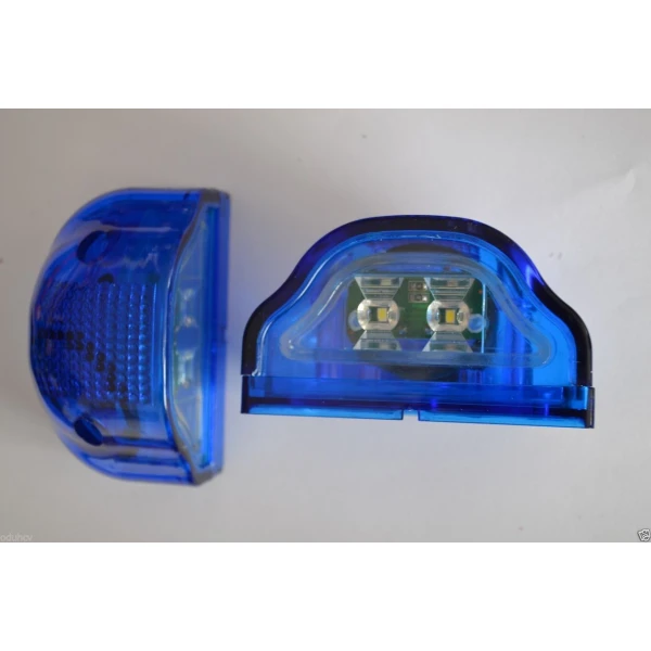 2 pcs x 24V LED Number Plate Lights – Front/Rear Side Application, 4 LEDs, ABS Plastic, Durable and Compact