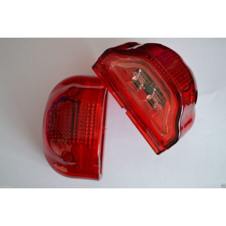 2 pcs Dual-Function LED Number Plate Lights – Red Rear Marker, 12V/24V, Waterproof, Multi volt