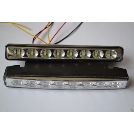 Front DRL Lights with Dynamic Indicators – LED Daylight + Amber Indicator Lights (Pair)