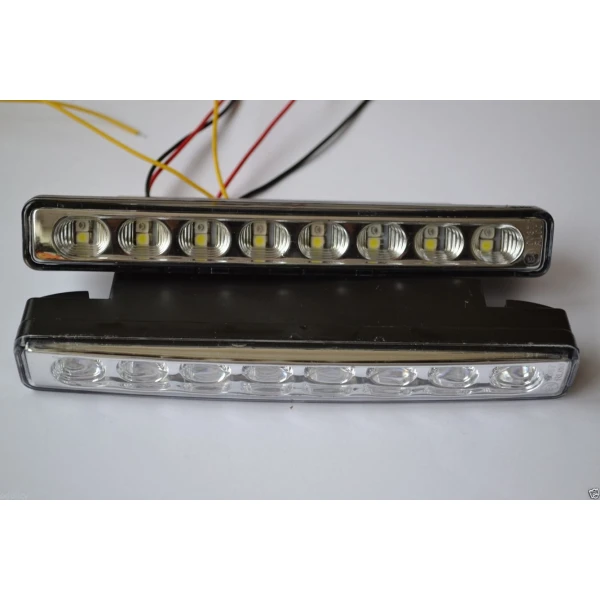 Front DRL Lights with Dynamic Indicators – LED Daylight + Amber Indicator Lights (Pair)