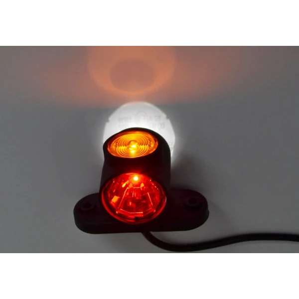 1x 12V - 24V Triple LED Marker Lamp Light E-marked Truck Bus Lorry Van Bus
