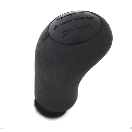 Gear Shift Knob for Renault Megane II, Clio III, Kangoo, Scenic II | 5-Speed | Black Rubber | OEM Replacement