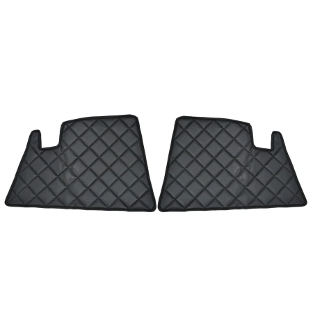 2 pcs Black Set Eco Leather Door Cards Mats for Ford F-MAX 2018+ trucks