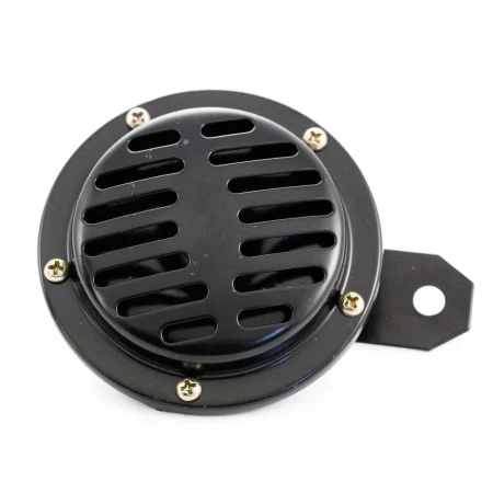12V Metal Disc Klaxon Horn – Powerful Electromagnetic Motorcycle Horn, 110dB Sound