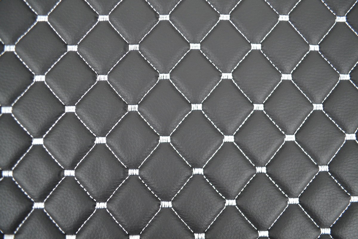 Black with White Stitches