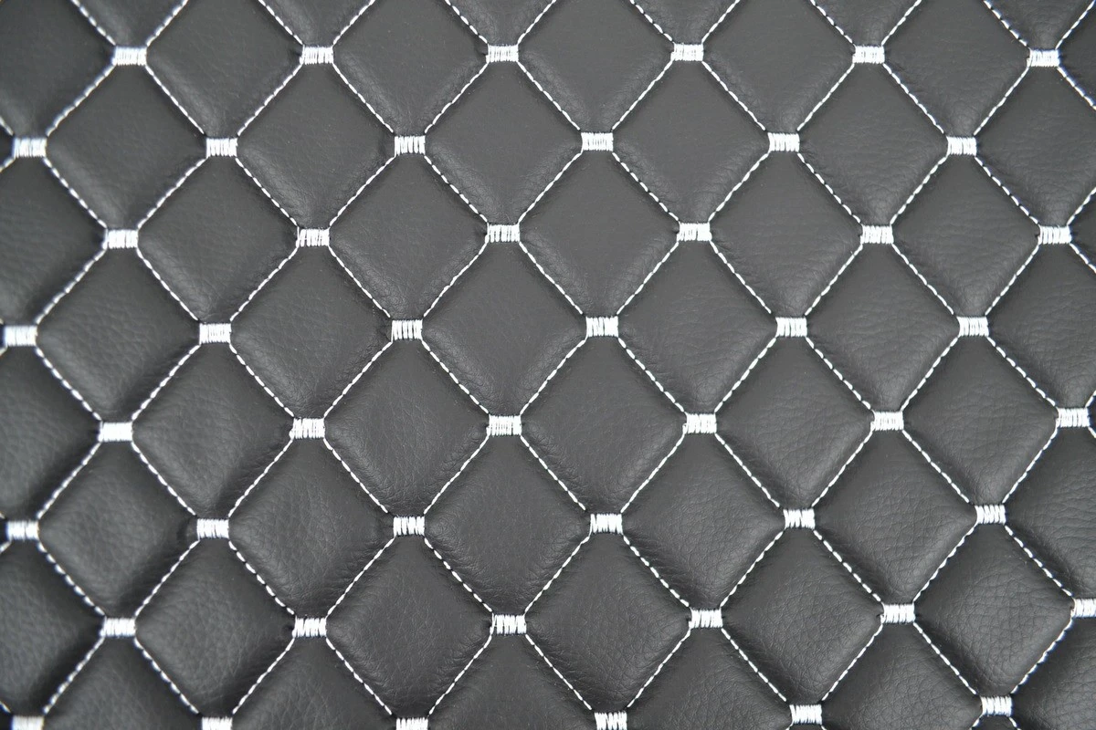 Black with White Stitches