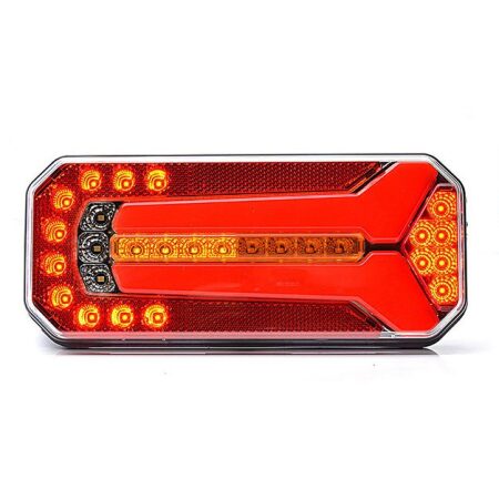 Pair of Multi-Functional Dynamic LED Rear Tail Lights for Trucks, Lorries, and Trailers | E20 Marked, ECE Approved, IP68 Waterproof