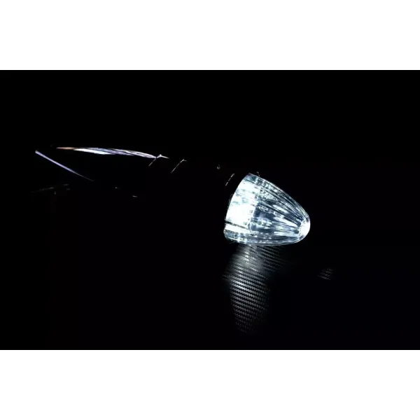 High Quality 5 pcs Cabin Roof Marker Lights - LED White Torpedo, 12V/24V, Waterproof, For Kenworth, Peterbilt, and More. FREE Delivery for UK!