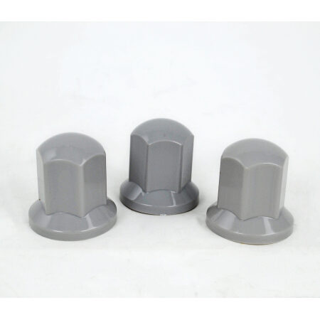 Grey Plastic Wheel Nut Covers