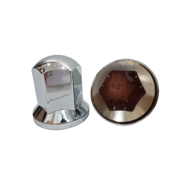 20pcs 33mm Chrome Plastic Wheel Nut Bolt Caps