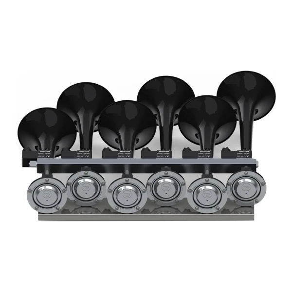 Basuri 4.0 Air Horn – 22 Unique Sounds for All Vehicle Types (12V - 24V) High Quality Musical Trumpet 120dB
