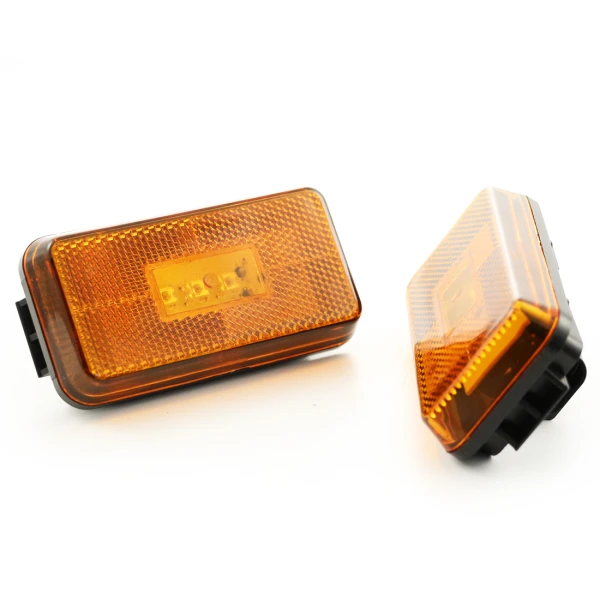 High Quality 2pcs Amber Side Marker Lights Lamp 3 LEDs for SCANIA P-G-R-T Series. E-Marked, 24V. OEM replace: 1737413. FREE UK delivery!
