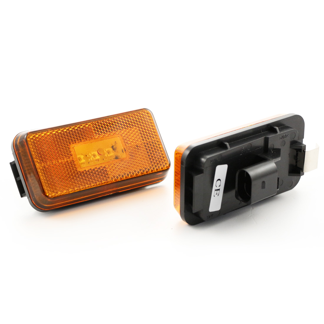 24v-side-marker-lights-for-scania-p-g-r-t-4 High Quality 2pcs Amber Side Marker Lights Lamp 3 LEDs for SCANIA P-G-R-T Series. E-Marked, 24V. OEM replace: 1737413. FREE UK delivery!