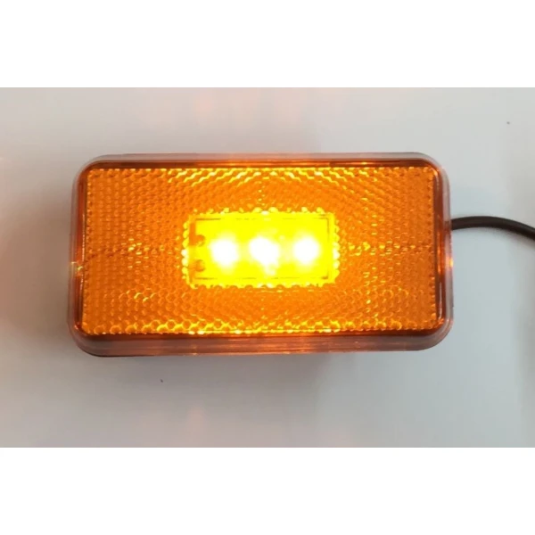 High Quality 2pcs Amber Side Marker Lights Lamp 3 LEDs for SCANIA P-G-R-T Series. E-Marked, 24V. OEM replace: 1737413. FREE UK delivery!