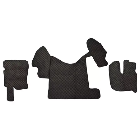 FREE Delivery for UK! Premium Black Eco Leather Truck Floor Mats for Renault Premim Right Hand Drive Manual Gearbox, Full Coverage Set.