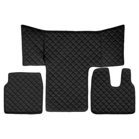 Premium fit for Man Eco Leather Floor Mats + Engine Cover for MAN TGL, TGM, TGS (2013–2019, RHD)