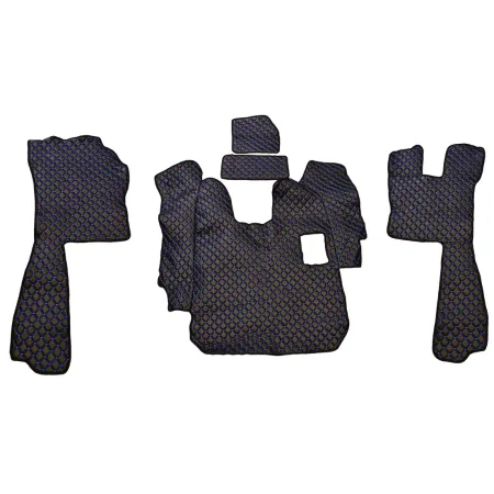 FREE Delivery! Premium eco leather set for Scania R floor mats (2005–2010), Manual. Available in 18 stylish color options. LHD version on request.
