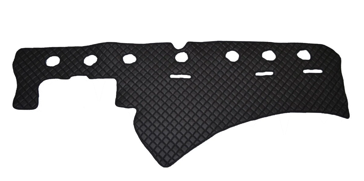 FREE Delivery for UK and Europe! High Quality Black Eco Leather Dashboard Mat for SCANIA R Streamline (2016+). Full Coverage Set.