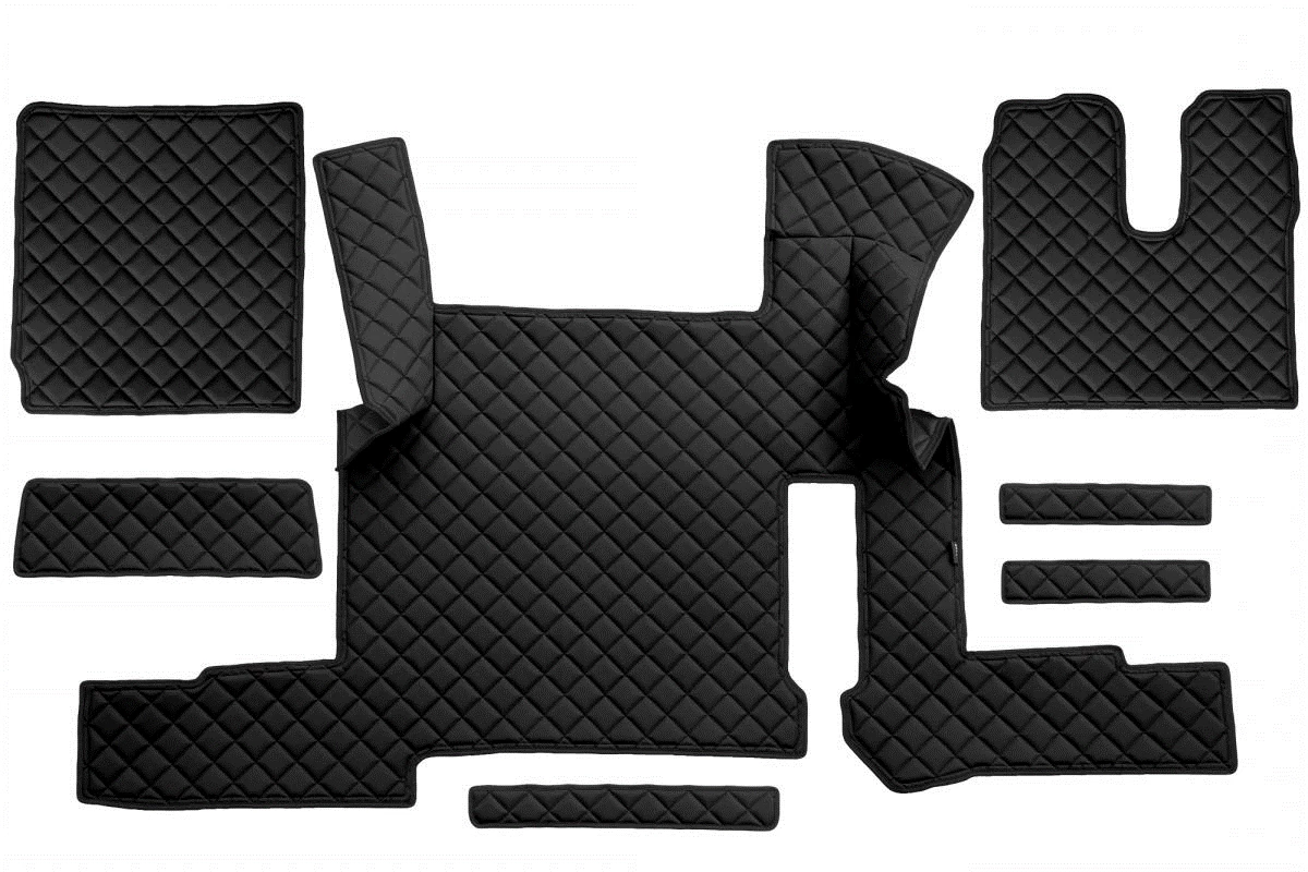 Premium, Quality Eco Leather Cab Covers for Man TGX Floor Mats RHD 2018-2020 Trucks – Full Protection. Free Delivery for UK Delivery!