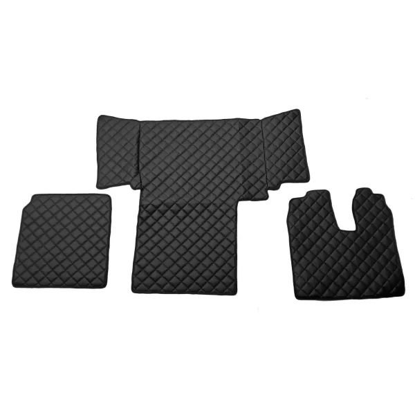 Premium MAN TGS 400 floor mats for right-hand drive trucks. Made from durable black eco leather. FREE Delivery for UK and Europe!