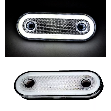 FREE Delivery for UK mainland and Europe! High-Quality 2 pcs White Front Marker Lights, 12V-24V, Made in Europe, Waterproof.