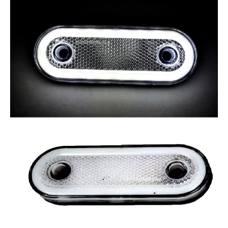 FREE Delivery for UK mainland and Europe! High-Quality 2 pcs White Front Marker Lights, 12V-24V, Made in Europe, Waterproof.