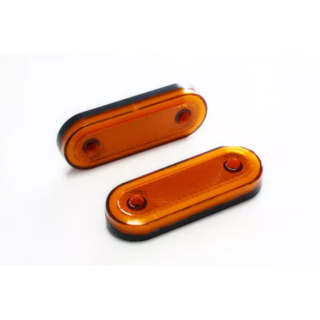 FREE Delivery for UK mainland and Europe! High-Quality Amber Side Marker Lights, 2 pcs 12V-24V, Neon Effect, Made in Europe, Waterproof.