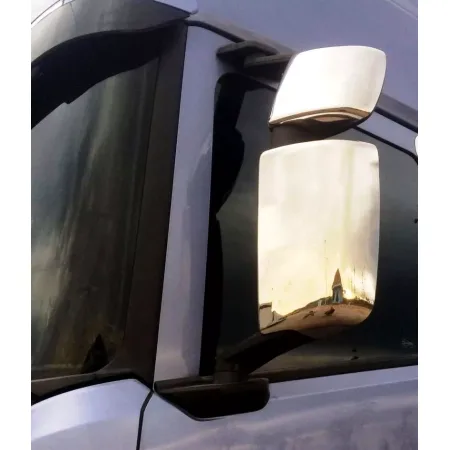FREE Delivery for UK and Europe! High Quality Stainless Steel Mirror Covers for Scania R/S series (2017+). Set of 4 pieces
