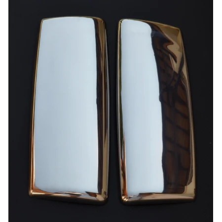 Set of 2 Super Stainless Polished Steel Mirror Covers for MAN TGX / TGS Euro 6