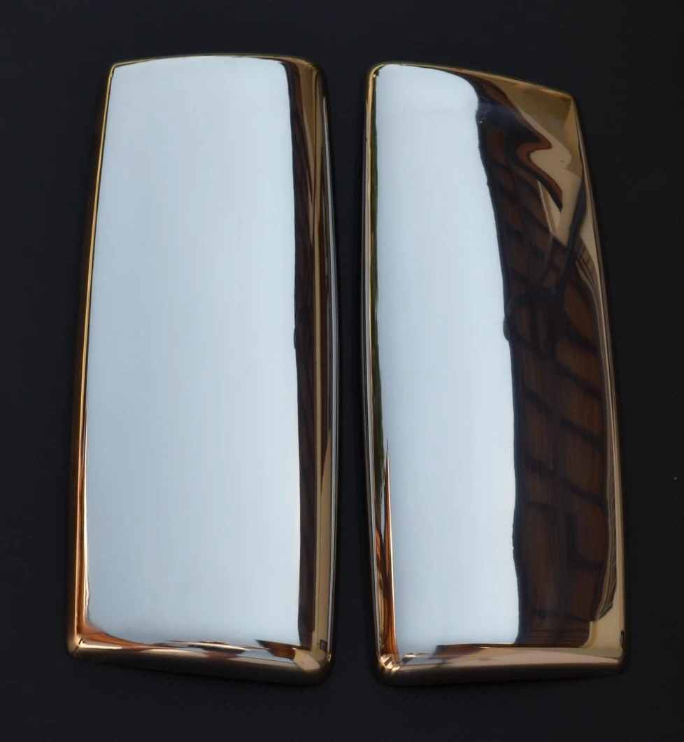 Set of 2 Super Stainless Polished Steel Mirror Covers for MAN TGX / TGS Euro 6