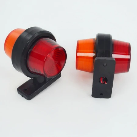 Pair LED Side Amber Red Neon Lights Marker Lamp 24V Truck Tipper Chassis Trailer