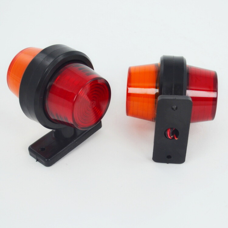 Pair LED Side Amber Red Neon Lights Marker Lamp 24V Truck Tipper Chassis Trailer