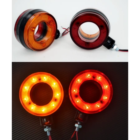 2x 24V LED Side Roof Marker Lights Truck Lorry for Trucks Lorry Chassis