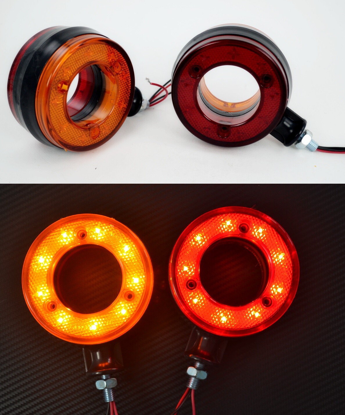 2x 24V LED Side Roof Marker Lights Truck Lorry for Trucks Lorry Chassis