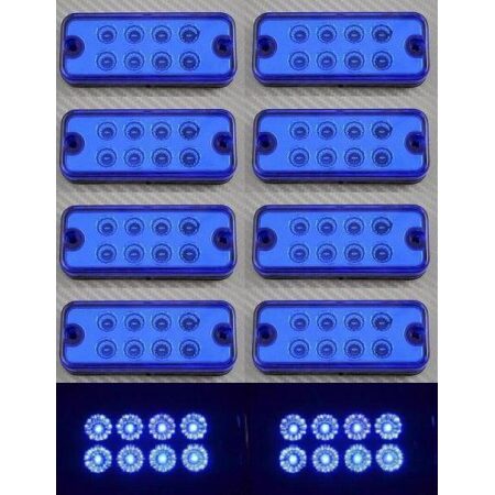 24V LED Side Blue Marker Outline Light 10x Lamp for Renault DAF Volvo Scania MAN