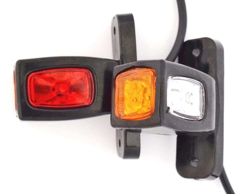 2 x Side Rear Marker LED Lights 12V Trailer Lorry Bus Van for Renault Peugeot