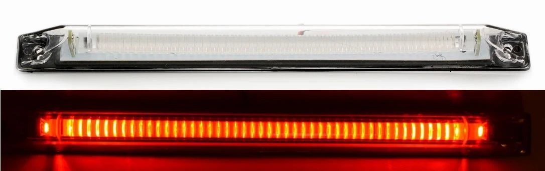 4x Red 12-24V LED Rear Side Marker Lights Truck Trailer Lorry Chassis Caravan