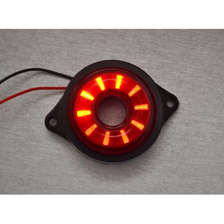 2x 24V SMD LEDs Red Rotating Rear Tail Marker Lights for Trucks Chassis Lorry