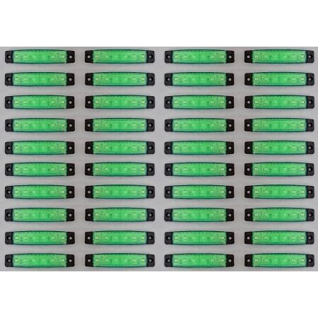 40x Green 24V LED Side Rear Marker Light Lamp for Scania Volvo Iveco Ford Trucks