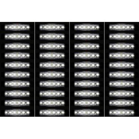 Set of 40 pcs 12V LED White Front Side Position Marker Lights Truck Trailer Car