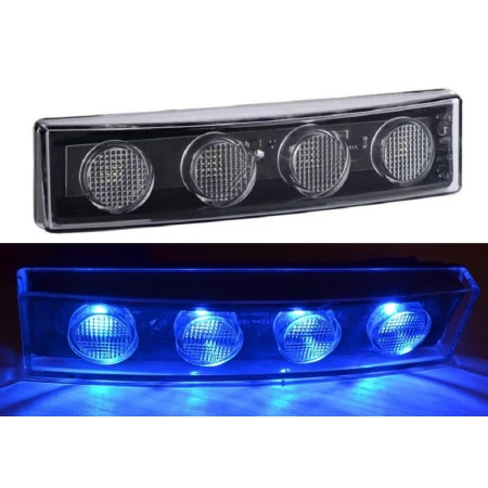 2 x LED Front Sunvisor Marker Blue Lights for Scania R P G Trucks with Visor