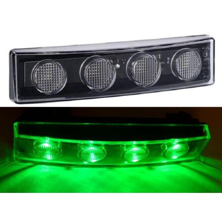 2x LED Front Sunvisor Marker GREEN Lights OEM 1910437 for Scania P/R/G series