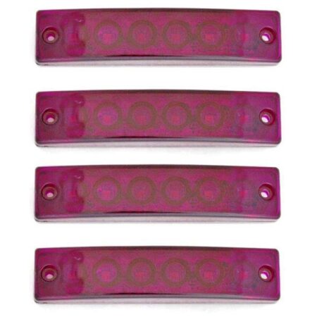 4 pcs 24V LED Violet Side Clearance Marker Lights Lamps for Scania MAN DAF Volvo