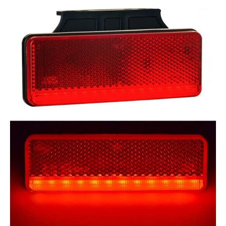 2x 12-24V LED Red Rear Side Clearance Neon Marker Lights for Scania Iveco