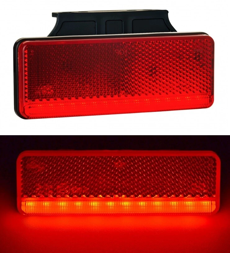 2x 12-24V LED Red Rear Side Clearance Neon Marker Lights for Scania Iveco